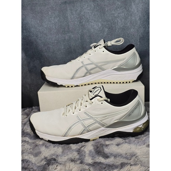 Asics Other - Asics Gel-Kayano Ace 2 Golf Shoes White Silver Spikeless Mens 11.5 1111A243